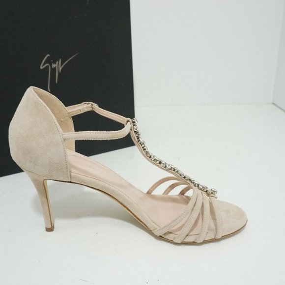 Giuseppe Zanotti Crystal Embellished Heel Sandals - Picture 9 of 12